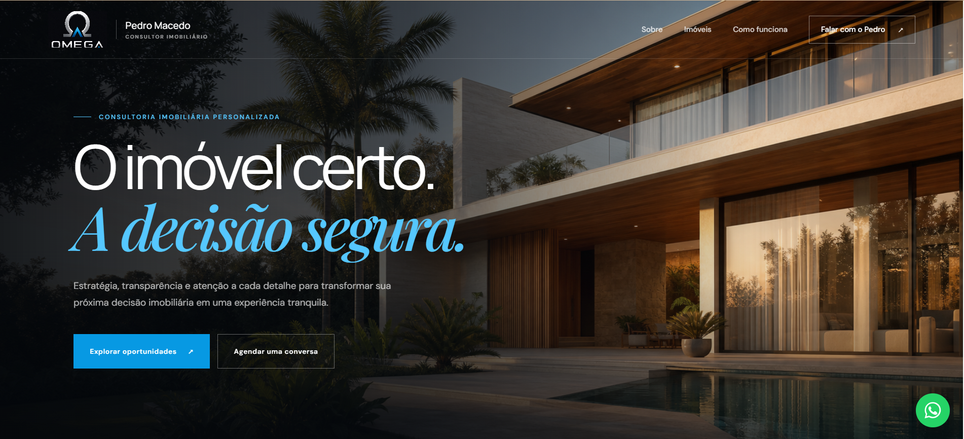 Landing page profissional para consultoria imobiliária